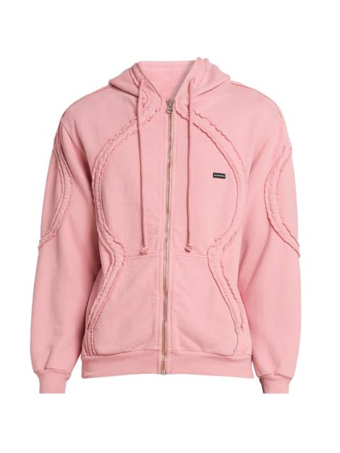 BLUEMARBLE Men's Drawstring Zip-Front Hoodie - Pink