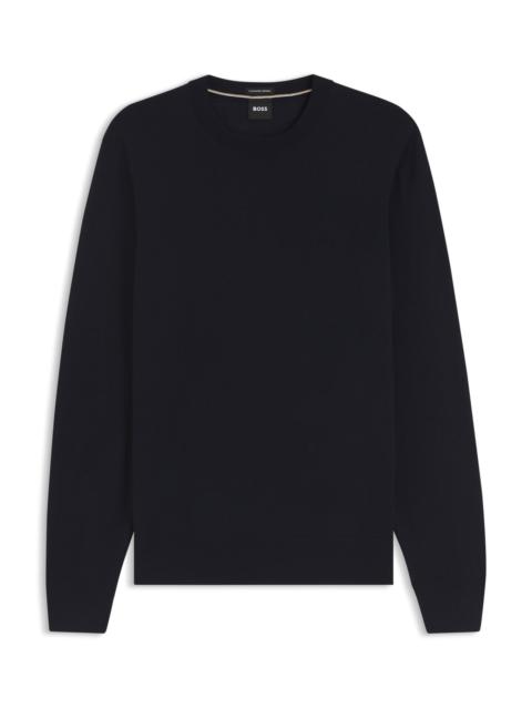 BOSS MERINO WOOL SWEATER IN A REGULAR FIT