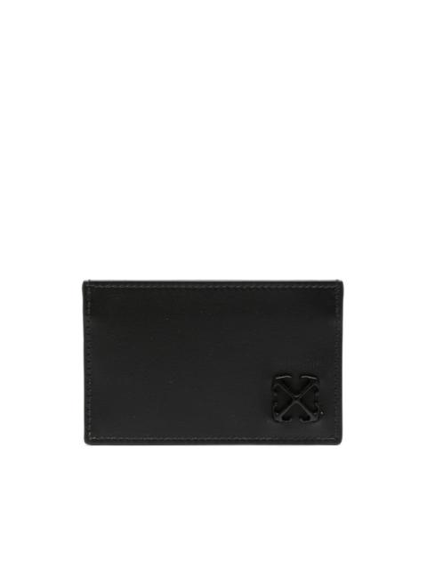 Arrows-motif leather cardholder