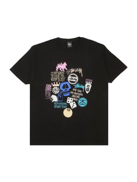 Stussy It Ain't Where Ya From, It'z Where Ya At!! Tee 'Black'