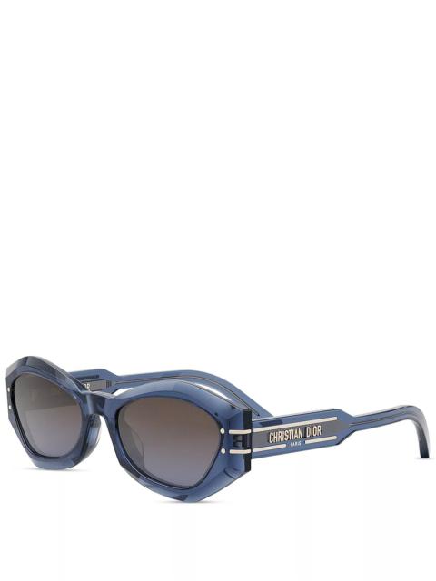 Dior DiorSignature B1U Butterfly Sunglasses, 55mm