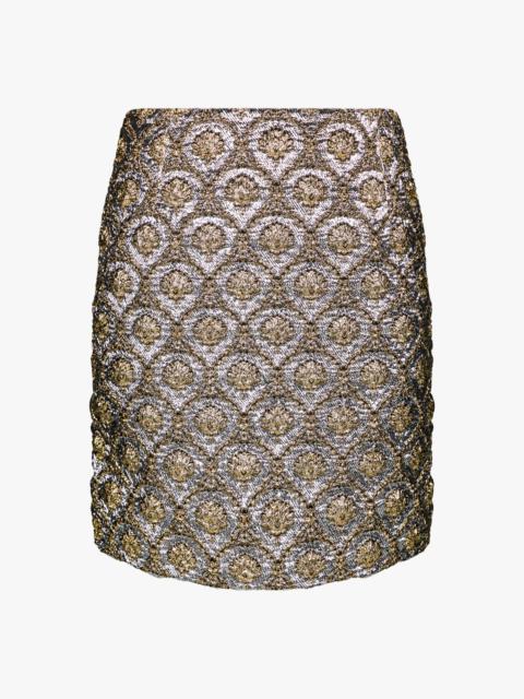 Dries Van Noten JACQUARD MINI SKIRT