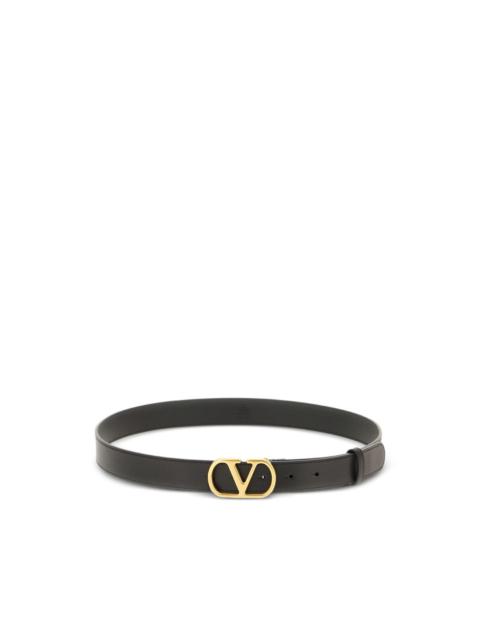 Valentino VLogo-buckle leather belt