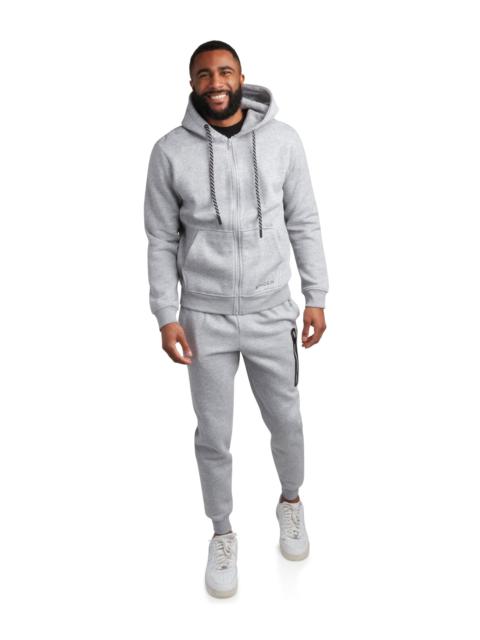 SPYDER Men's Fleece Full Zip Jogger Set - Heather Gray