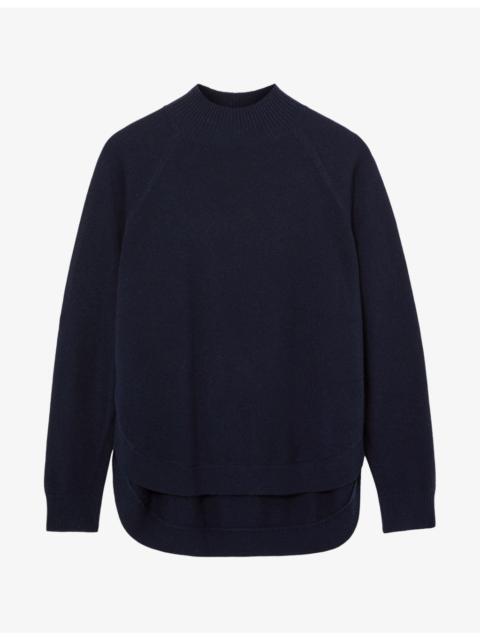 REISS River Funnel-Neck Wool and Cashmere-Blend Jumper