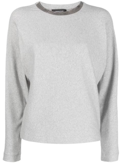 FABIANA FILIPPI beaded crew-neck jumper