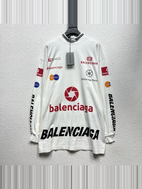 BALENCIAGA Balenciaga Paris family racing letter logo print