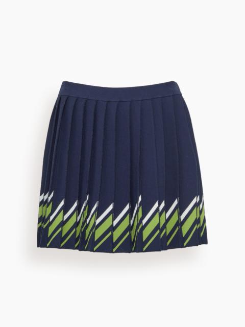 TANYA TAYLOR Billie Skirt in Maritime Blue