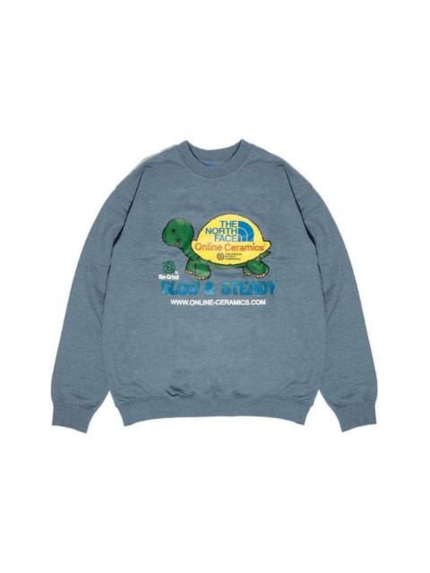 The North Face The North Face x Online Ceramics Regrind Crew Sweatshirt Blue