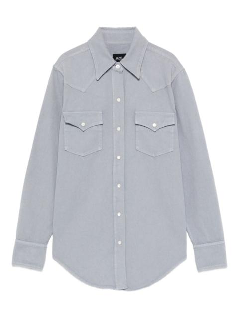 A.P.C. flap-pockets shirt