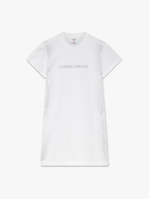 CASABLANCA Crystal Halftone T-shirt Dress