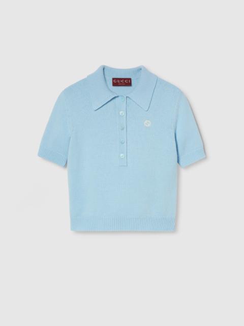 GUCCI Wool cashmere polo top