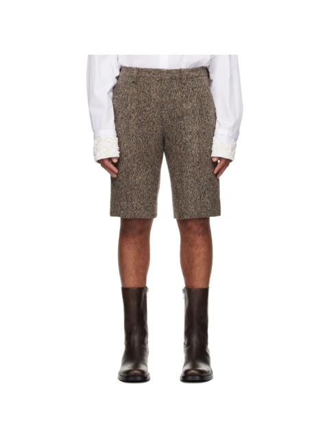 Dries Van Noten Multicolor Tailored Wool Shorts