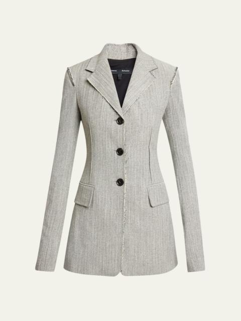 Proenza Schouler Lorenza Deconstructed Static Suiting Jacket