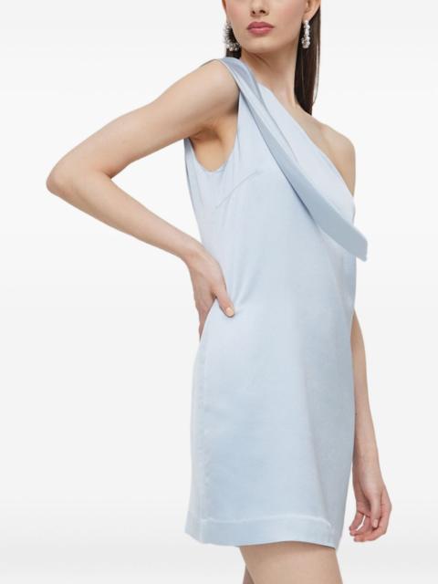 HUGO one-shoulder draped mini dress