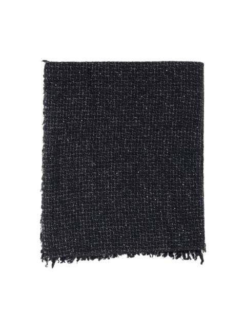 Faliero Sarti sequin-embellished frayed-edge scarf