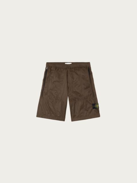 Stone Island Ripstop Light HT Nylon Shorts - Military Green
