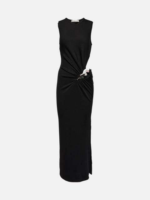 CHRISTOPHER ESBER Folia Float Buckle ribbed-knit maxi dress | REVERSIBLE