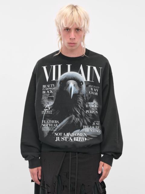 doublet Black Raven Villain Crewneck Sweatshirt