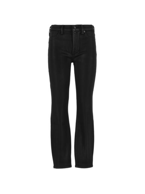7 For All Mankind high-waist coated jeans