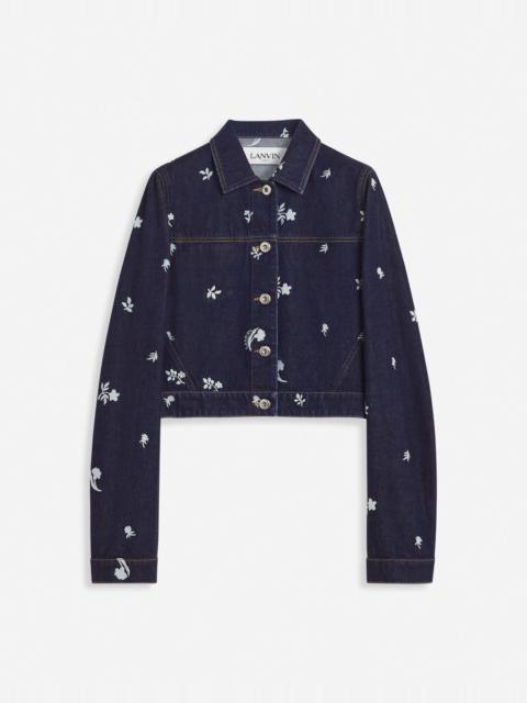 Lanvin EMBROIDERED CROPPED JACKET