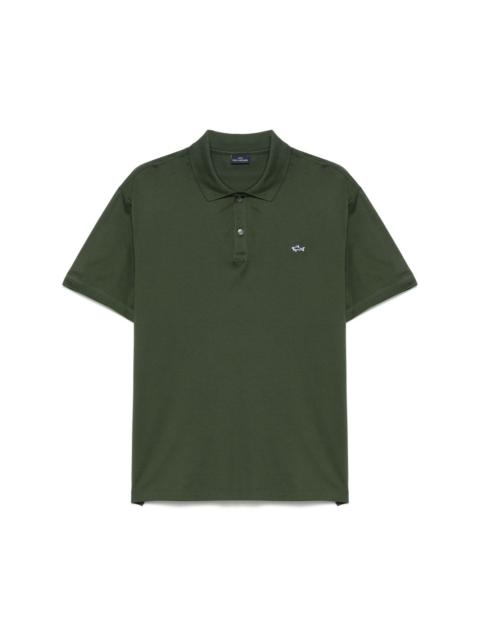 Paul & Shark logo-patch polo shirt