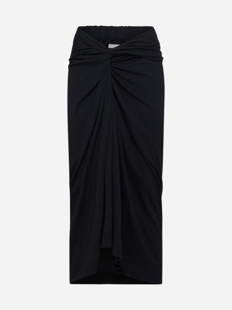 Sarong-style cotton skirt