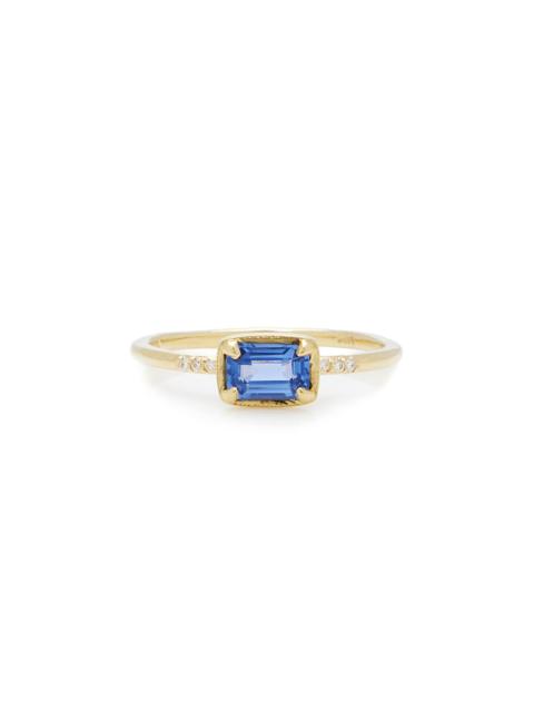ILA Karina 14K Yellow Gold Sapphire Ring blue