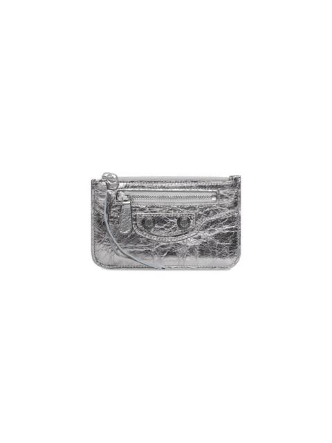 le cagole long coin and card holder metallized