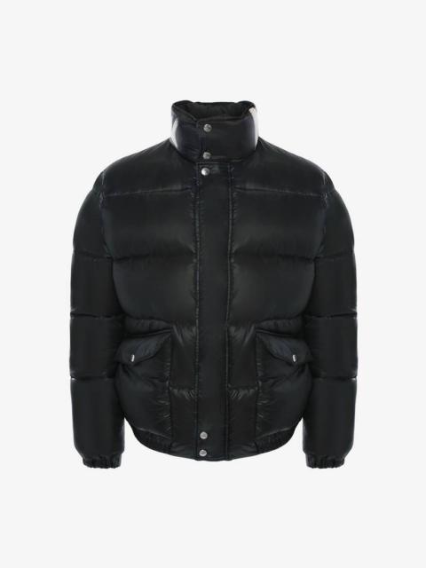 Alexander McQueen Mcqueen Graffiti Puffer Jacket in Black