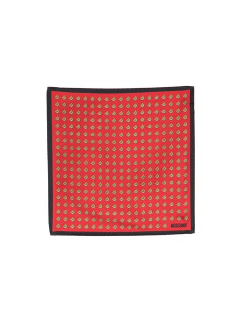 Moschino Teddy Bear monogram-pattern scarf