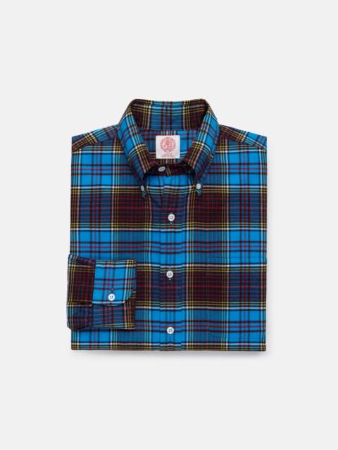 J. PRESS MADE-IN-USA ANDERSON TARTAN FLANNEL SPORT SHIRT - CLASSIC FIT