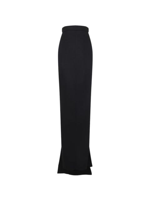 Rick Owens draped-detail maxi skirt