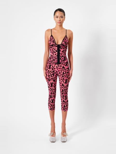 POSTER GIRL DOLL TOP PINK LEOPARD PRINT