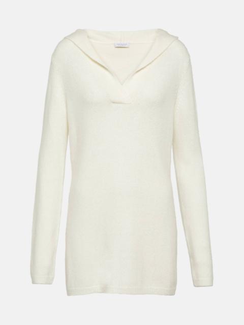 Lunn cashmere and silk hoodie