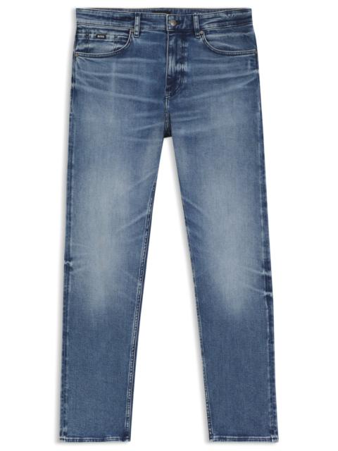 BOSS STRAIGHT-LEG JEANS IN A STRETCH COTTON BLEND