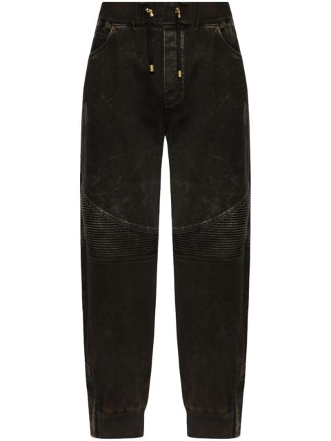 Balmain cotton straight-leg trousers