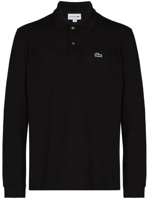 LACOSTE logo-appliqué polo shirt