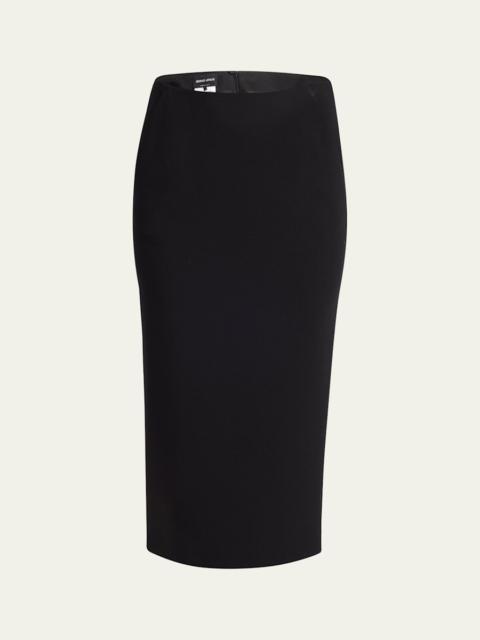 GIORGIO ARMANI Stretch-Wool Pencil Skirt
