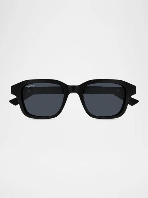 GUCCI Men's GG2247S The Wirecore Recycled Acetate Square Sunglasses