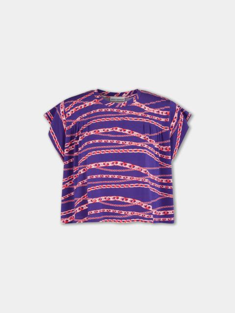 rabanne PRINTED TOP