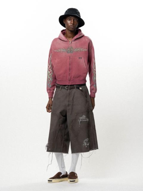 KAMIYA BORO Duck Painter Bermuda Shorts