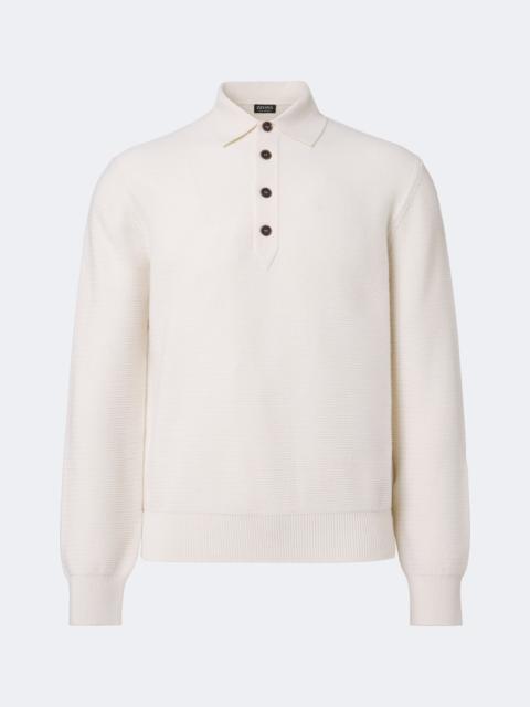 ZEGNA Cashmere polo sweater