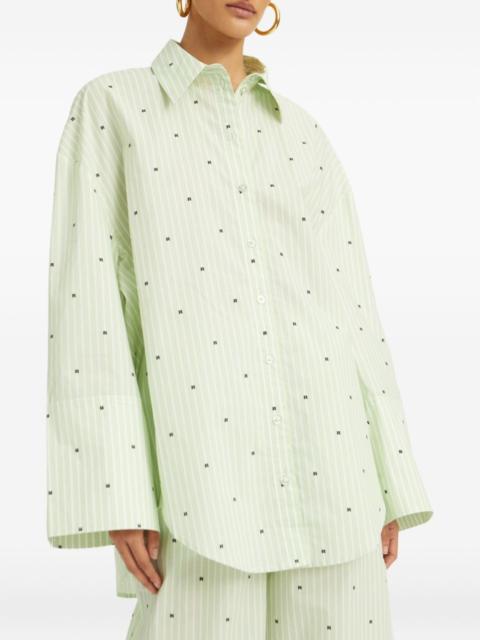 ROTATE striped poplin shirt