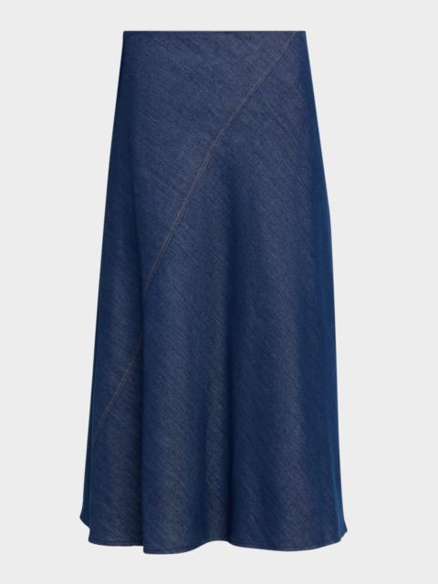 rag & bone Lisbon Ultra-Featherweight Denim Skirt