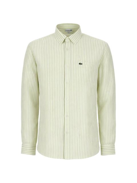 LACOSTE striped linen shirt