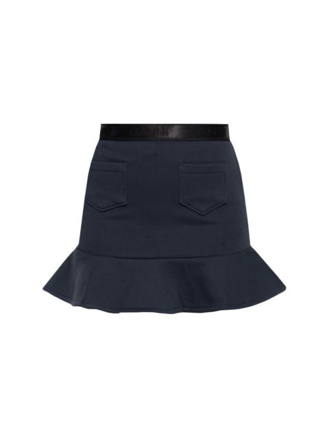 flared-hem mini skirt