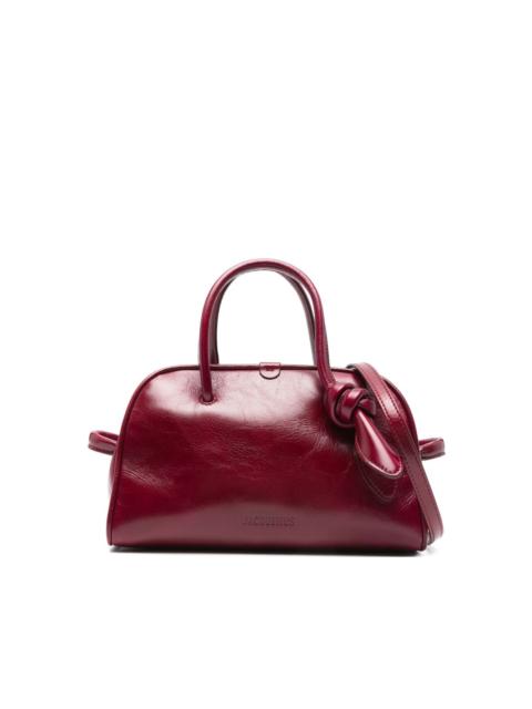 top-handle knot-detail bag