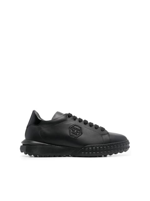 PHILIPP PLEIN low-top leather sneakers