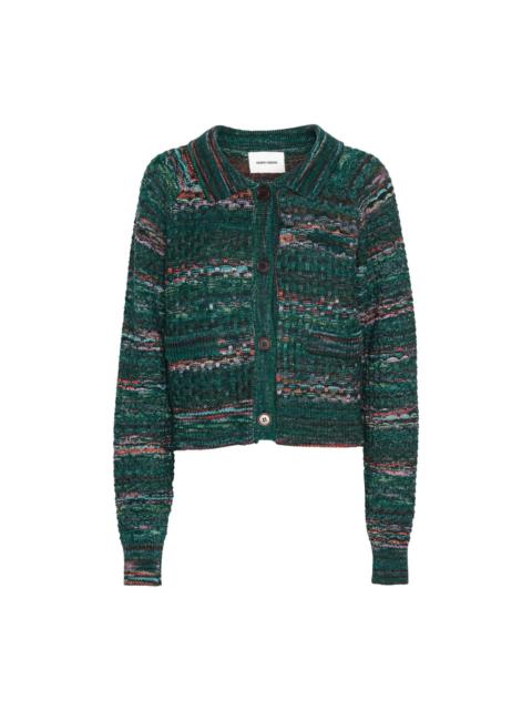 HENRIK VIBSKOV DISGUISE CARDIGAN - GREEN GRAFFITI